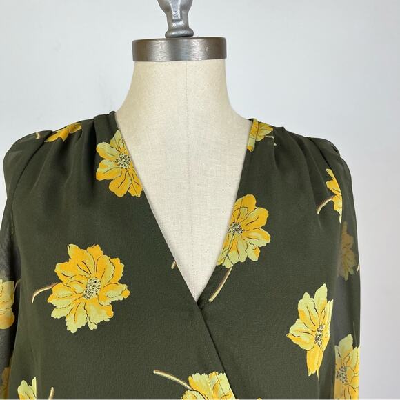 Madewell Effie Floral Woven Wrap Top - Picture 3 of 7